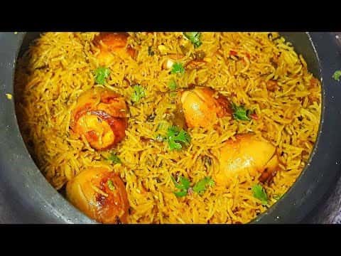 कुकर में झटपट अंडा बिरयानी