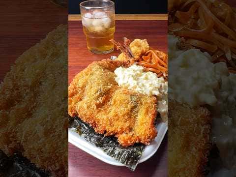 アジフライのタルタル海苔弁当
