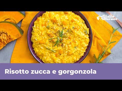 Risotto con zucca e gorgonzola