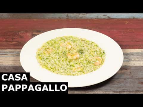 Risotto zucchine e gamberi