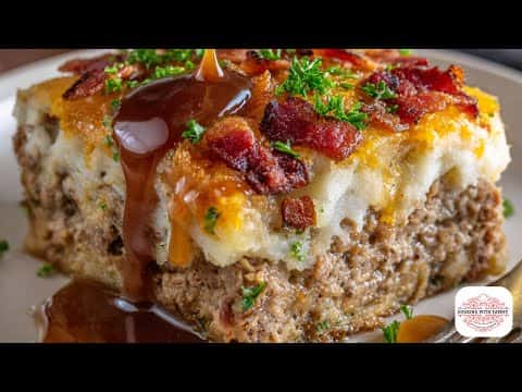 Loaded Potato & Meatloaf Casserole