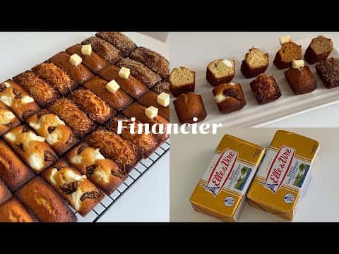 종합 레시피: 5가지 맛 휘낭시에 (기본, 무화과크림치즈, 코코넛, 츄러스, 솔티카라멜)