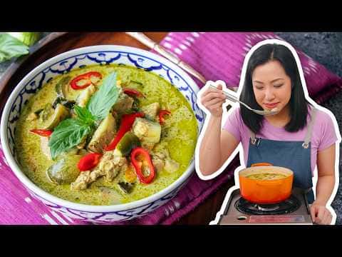 Authentic Thai Green Curry with Chicken
