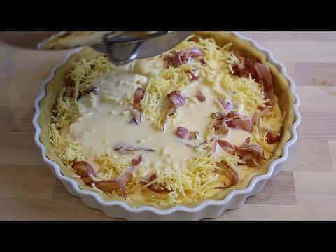 Classic Bacon and Cheese Quiche Lorraine