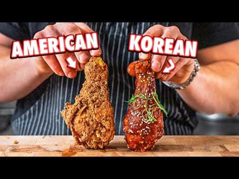 Korean Fried Chicken and American Buttermilk Fried Chicken