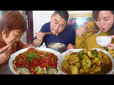 綜合食譜：剁椒魚頭、紅燒魚塊、酸菜湯
