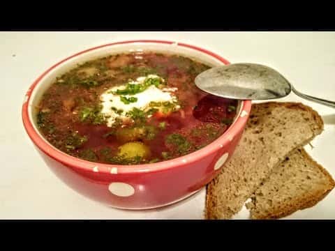 Украинский борщ с красной свеклой