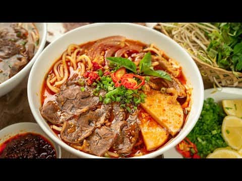 Bún Bò Huế chuẩn vị