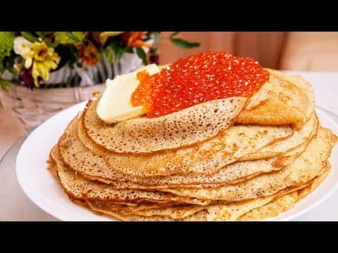 Царские заварные блины на кефире