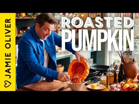 Roasted Stuffed Pumpkin with Cheesy Leeks