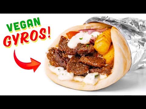Vegan Gyros 2 Ways (Tofu Gyro & Vegan Beef Gyro)