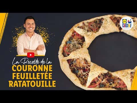 Couronne feuilletée à la ratatouille