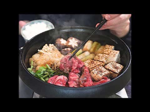 大晦日の本格すき焼き