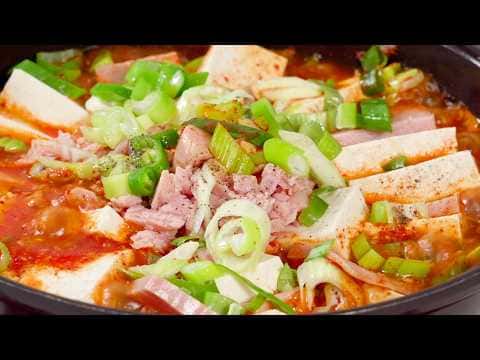 스팸 두부찌개