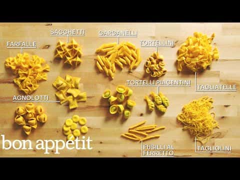 How to Make 29 Handmade Pasta Shapes With 4 Types of Dough