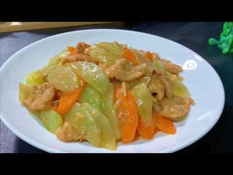 萵筍炒肉片