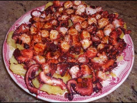 Pulpo a la Gallega en Olla Exprés