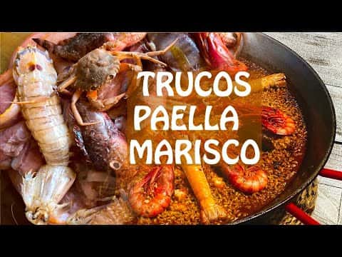 Paella de marisco con todos sus trucos