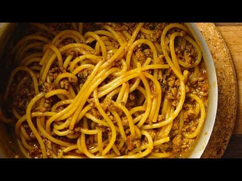 One Pot Spaghetti Bolognese for One