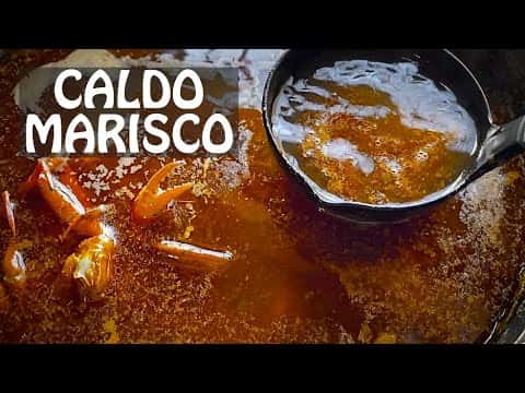 Caldo de marisco para paella y arroces marineros