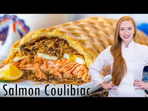 Salmon Coulibiac (Russian Salmon Pie)