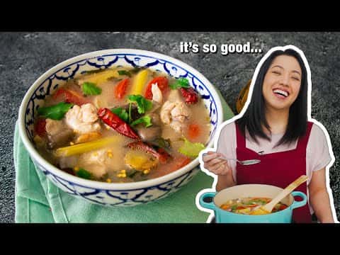 Chicken Wing Tom Yum Soup (Tom Yum Peek Gai)