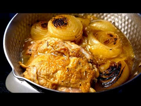 鶏と玉ねぎの塩だけ煮込み（カレーアレンジ付き）
