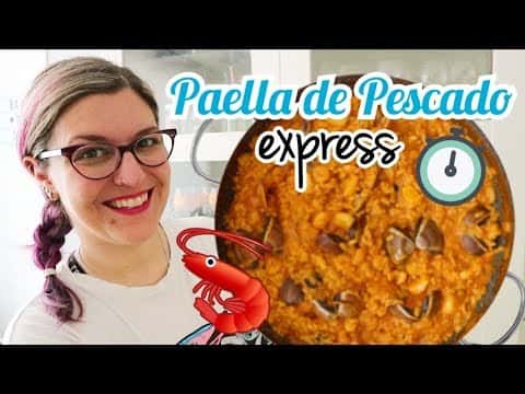 Paella de pescado fácil