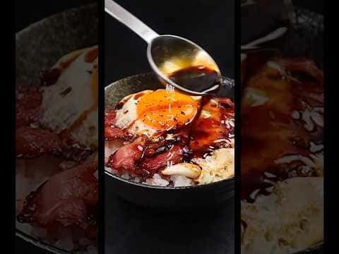 極ベーコンエッグ丼