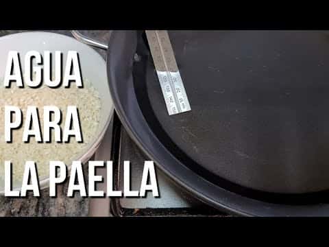Cálculo de agua para paella por evaporación