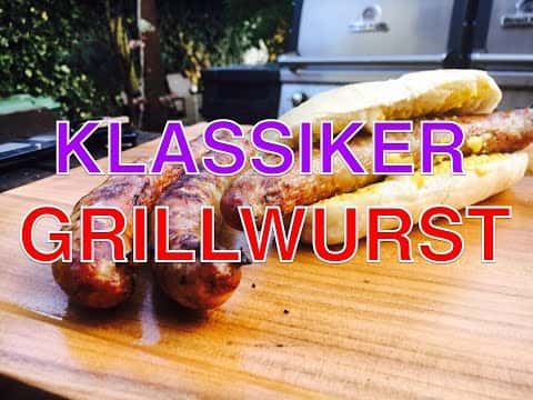 Klassische Thüringer Bratwurst vom Gasgrill