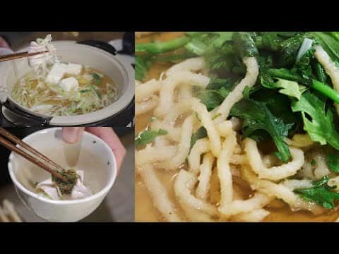 絶品鶏しゃぶと揚げうどん
