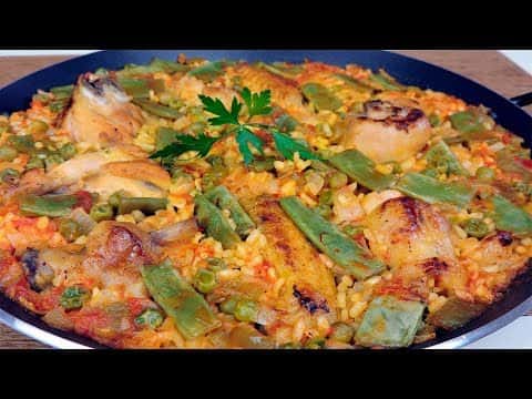 Paella de pollo