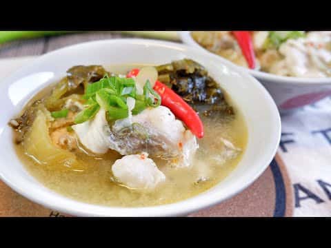 Szechuan Fish Soup with Pickled Mustard