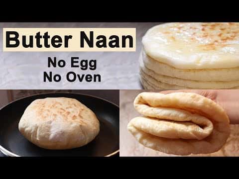 Eggless Butter Naan in a Pan