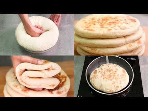 Eggless Butter Naan in a Pan