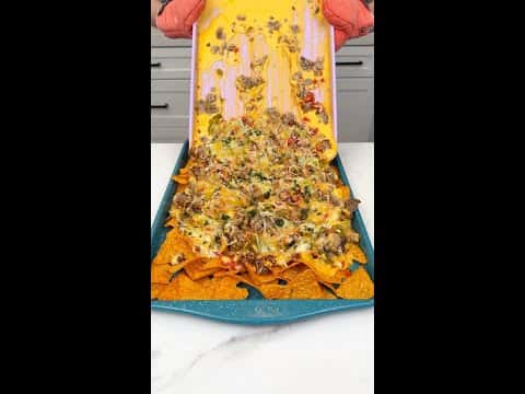 Beef and Cheddar Dorito Nachos
