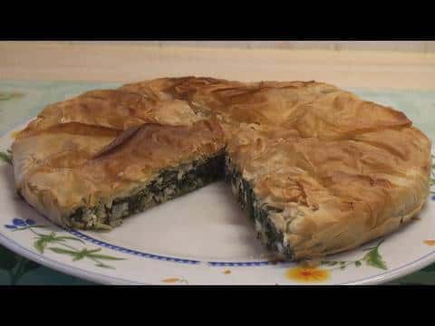 Spanakopita (Greek Cheese and Spinach Pie)