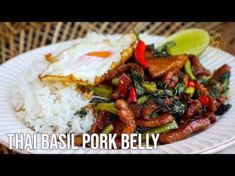 Thai Basil Pork Belly (Pad Kra Pao)