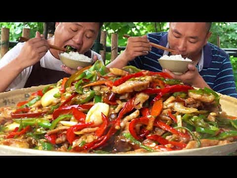 土辣椒炒肉絲