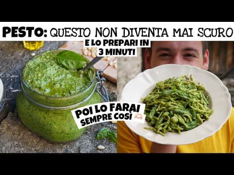 Pesto alla genovese che non diventa scuro
