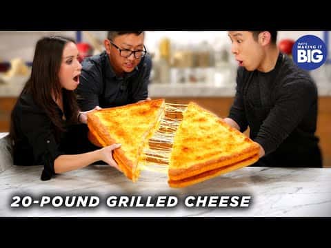 Giant 20-Pound Grilled Cheese with Creamy Tomato Soup