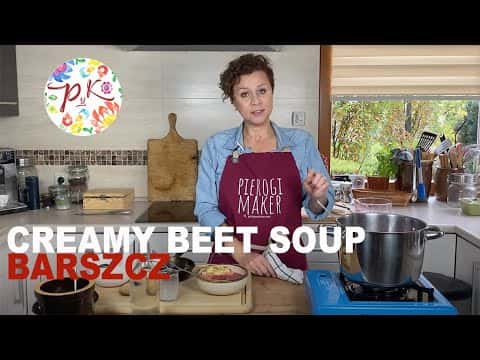 Grandma's Creamy Polish Beet Soup (Barszcz Czerwony)