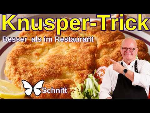 Knuspriges Schweineschnitzel Wiener Art