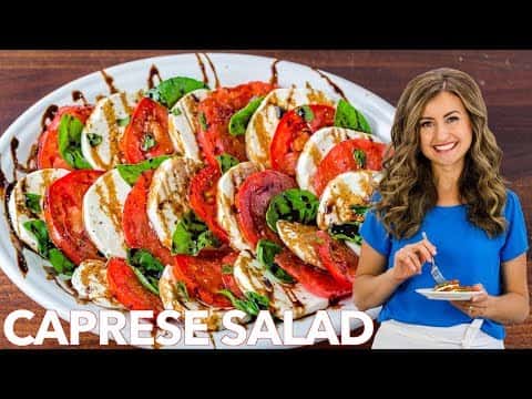 Easy Caprese Salad with Homemade Balsamic Glaze