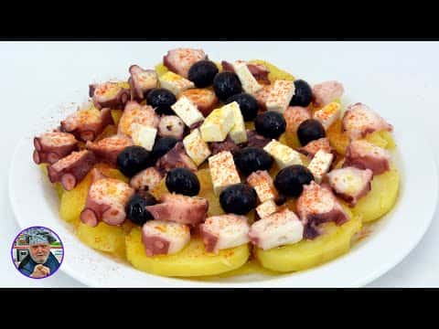 Ensalada de patata con pulpo a la gallega