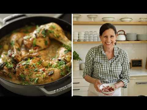 Coq au Vin Blanc (French Chicken Stew with White Wine)
