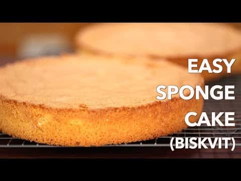 Easy European Sponge Cake (Biskvit)