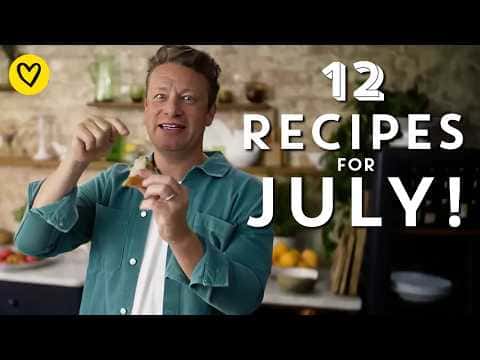 July Recipe Compilation: Blackberry Flatbreads, Homemade Falafel, Quick Family Pizza, Barbecue Chicken, Blueberry Buns, Spiced Cauliflower, Jerk Chicken Burger, Seafood Barbecue, Ultimate Burger, Salmon on the Barbecue