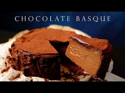Double Chocolate Basque Cheesecake